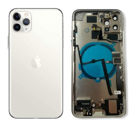 Apple iPhone 11 Pro - Housing (Silver White) s předinstalovanými díly