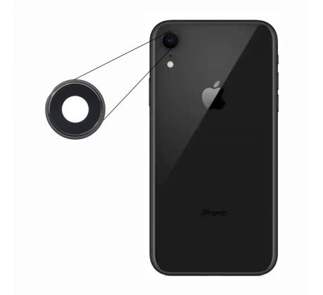 iPhone XR - náhradní sklíčko zadní kamery s rámem