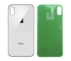 Apple iPhone XS - Zadní sklo housingu - bílé