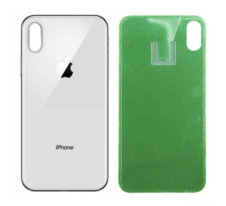Apple iPhone XS - Zadní sklo housingu - bílé