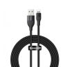 Baseus nylon kábel USB/USB Typ-C/Lightning 2A 1metrový pro rýchlonabíjení 18W