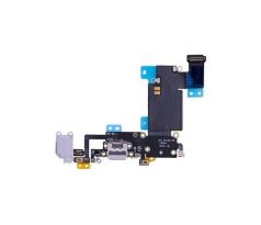 iPhone 6S Plus - Nabíjecí dock konektor - audio konektor kabel s mikrofonem - šedý