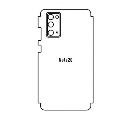 Hydrogel - zadní ochranná fólie (full cover) - Samsung Galaxy Note 20, typ výřezu 1