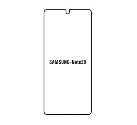 Hydrogel - matná ochranná fólie - Samsung Galaxy Note 20, typ výřezu 2 