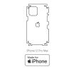 Hydrogel - matná zadní ochranná fólie (full cover) - iPhone 12 Pro Max, typ výřezu 3