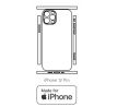 Hydrogel - zadní ochranná fólie (full cover) - iPhone 12 Pro - typ výřezu 4