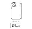Hydrogel - matná zadní ochranná fólie (full cover) - iPhone 12 Pro - typ výřezu 8