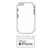 Hydrogel - matná zadní ochranná fólie (full cover) - iPhone SE 2020/2022 - typ výřezu 2