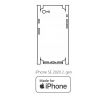 Hydrogel - matná zadní ochranná fólie (full cover) - iPhone SE 2020/2022 - typ výřezu 1