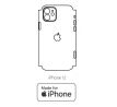 Hydrogel - zadní ochranná fólie (full cover) - iPhone 12 - typ výřezu 3