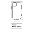 Hydrogel - zadní ochranná fólie (full cover) - iPhone 12 - typ výřezu 5