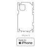 Hydrogel - zadní ochranná fólie (full cover) - iPhone 12 - typ výřezu 8
