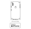 Hydrogel - zadní ochranná fólie (full cover) - iPhone XS Max - typ výřezu 4