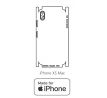 Hydrogel - zadní ochranná fólie (full cover) - iPhone XS Max - typ výřezu 7
