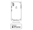 Hydrogel - zadní ochranná fólie (full cover) - iPhone XS Max - typ výřezu 8