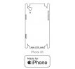 Hydrogel - zadní ochranná fólie (full cover) - iPhone XR - typ výřezu 3