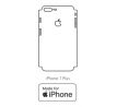 Hydrogel - zadní ochranná fólie (full cover) - iPhone 7 Plus - typ výřezu 2