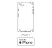 Hydrogel - zadní ochranná fólie (full cover) - iPhone 7 - typ výřezu 3