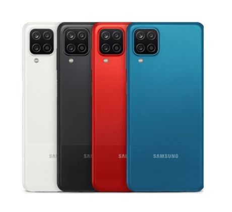 Samsung Galaxy A12 - Zadní kryt - se sklíčkem kamery - červený (náhradní díl)