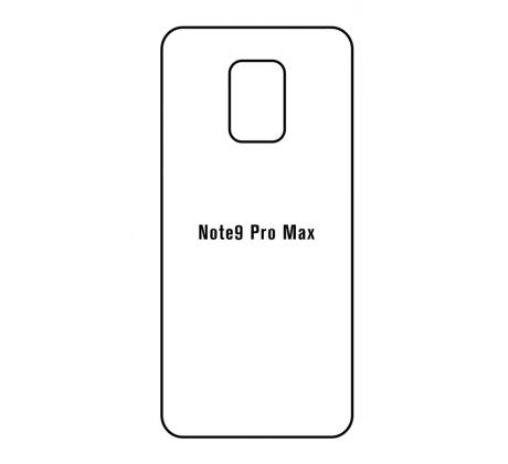 Hydrogel - matná zadní ochranná fólie - Xiaomi Redmi Note 9 Pro Max 