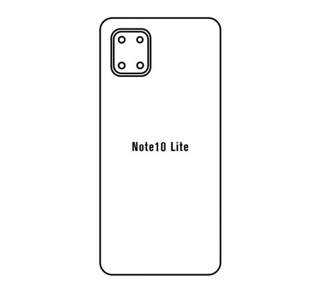 Hydrogel - matná zadní ochranná fólie - Samsung Galaxy Note 10 Lite