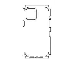 Hydrogel - zadní ochranná fólie (full cover) - iPhone 12 Pro Max, typ výřezu 4