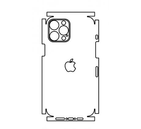 Hydrogel - zadní ochranná fólie (full cover) - iPhone 12 Pro Max, typ výřezu 8