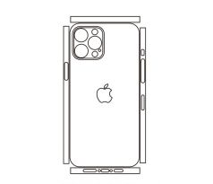 Hydrogel - matná zadní ochranná fólie (full cover) - iPhone 12 Pro Max, typ 1