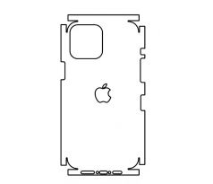 Hydrogel - matná zadní ochranná fólie (full cover) - iPhone 12 Pro Max, typ 2