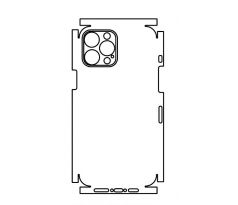 Hydrogel - matná zadní ochranná fólie (full cover) - iPhone 12 Pro Max, typ výřezu 9