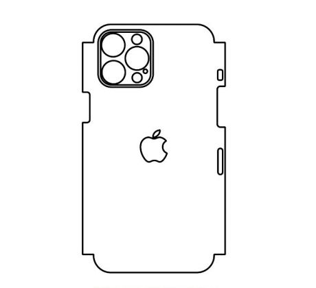 Hydrogel - matná zadní ochranná fólie (full cover) - iPhone 12 Pro Max, typ výřezu 10