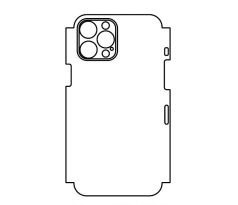 Hydrogel - matná zadní ochranná fólie (full cover) - iPhone 12 Pro Max, typ 11