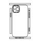 Hydrogel - zadní ochranná fólie (full cover) - iPhone 12 Pro - typ výřezu 4