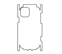 Hydrogel - zadní ochranná fólie (full cover) - iPhone 12 Pro - typ výřezu 5
