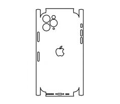 Hydrogel - zadní ochranná fólie (full cover) - iPhone 11 Pro - typ výřezu 1