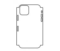 Hydrogel - matná zadní ochranná fólie (full cover) - iPhone 11 Pro - typ 6