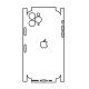 Hydrogel - matná zadní ochranná fólie (full cover) - iPhone 11 Pro - typ výřezu 8