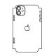 Hydrogel - matná zadní ochranná fólie (full cover) - iPhone 11 - typ výřezu 5