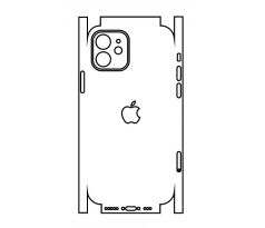 Hydrogel - matná zadní ochranná fólie (full cover) - iPhone 12 - typ 1