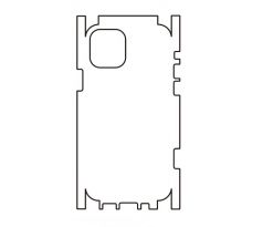 Hydrogel - matná zadní ochranná fólie (full cover) - iPhone 12 - typ výřezu 2