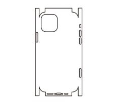 Hydrogel - matná zadní ochranná fólie (full cover) - iPhone 12 - typ 3