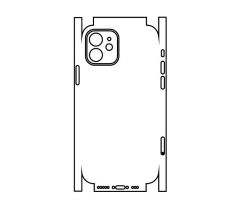 Hydrogel - matná zadní ochranná fólie (full cover) - iPhone 12 - typ 4