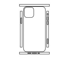 Hydrogel - matná zadní ochranná fólie (full cover) - iPhone 12 - typ 5