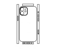 Hydrogel - matná zadní ochranná fólie (full cover) - iPhone 12 mini - typ 3
