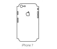 Hydrogel - matná zadní ochranná fólie (full cover) - iPhone 7 - typ 2