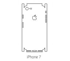 Hydrogel - matná zadní ochranná fólie (full cover) - iPhone 7 - typ 4
