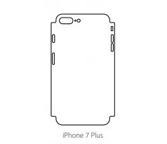 Hydrogel - matná zadní ochranná fólie (full cover) - iPhone 7 Plus - typ 4