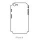 Hydrogel - matná zadní ochranná fólie (full cover) - iPhone 8 - typ výřezu 4