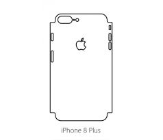 Hydrogel - matná zadní ochranná fólie (full cover) - iPhone 8 Plus - typ výřezu 2
