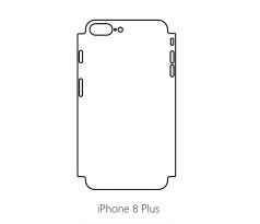Hydrogel - matná zadní ochranná fólie (full cover) - iPhone 8 Plus - typ 1